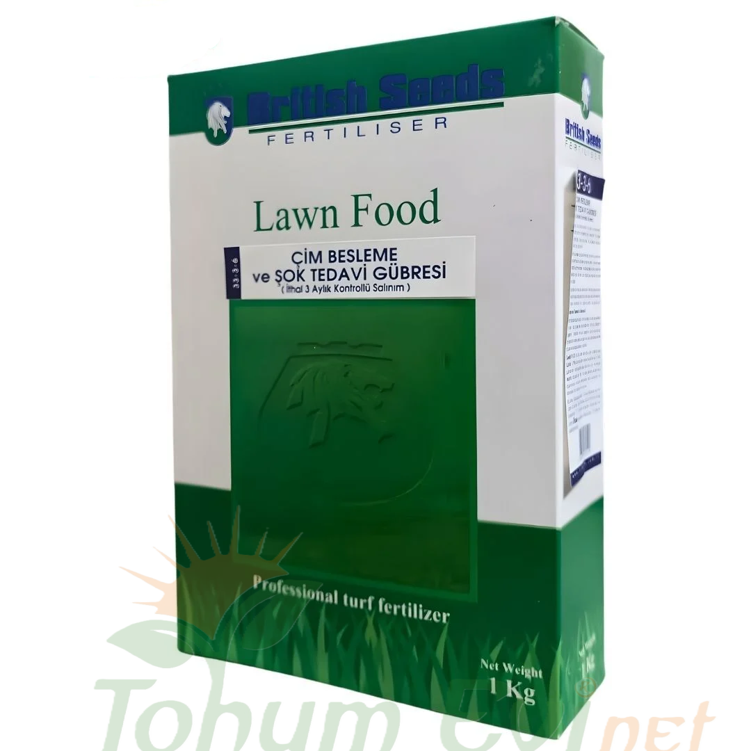 British Seeds Çim Besleme ve Şok Tedavi Gübresi 33-3-6 (İthal 3 aylık kontrollü salınım)