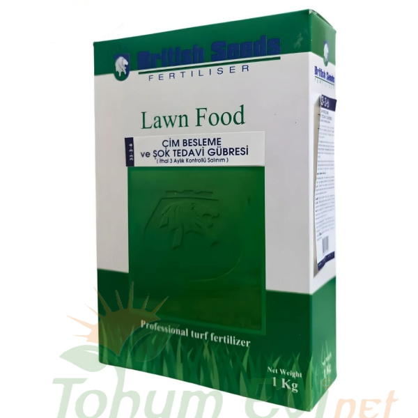 British Seeds Çim Besleme ve Şok Tedavi Gübresi 33-3-6 (İthal 3 aylık kontrollü salınım)