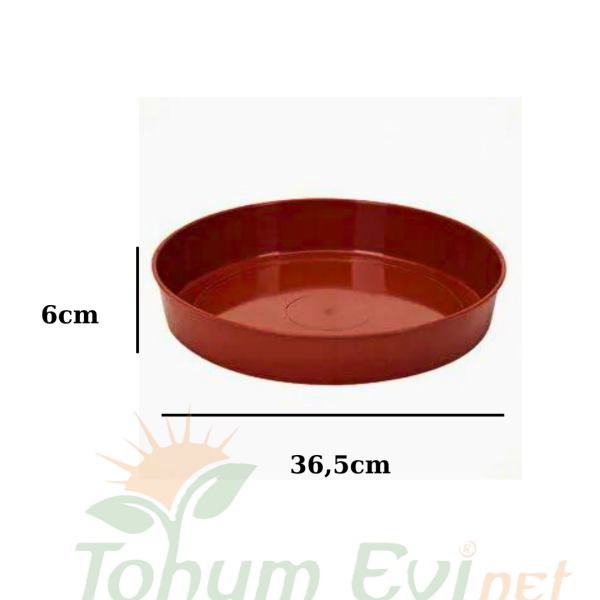 Poliwork Fulya 50 Antrasit Tabak | Saksı Altlığı