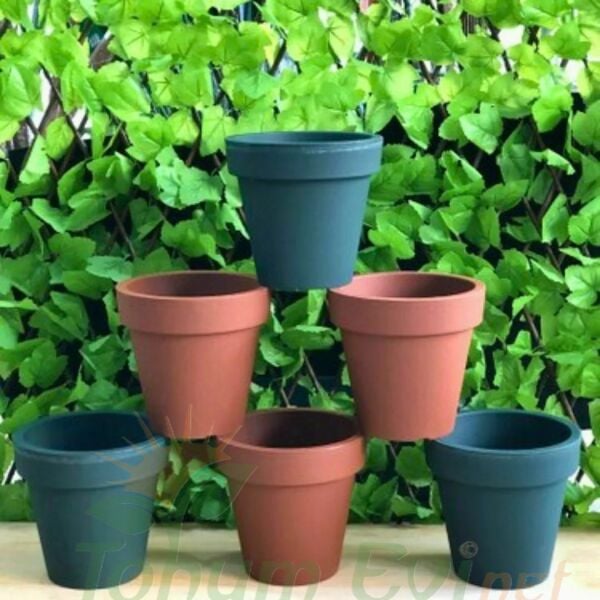 Poliwork Fulya 30 Kiremit Kahve Saksı - 10 L