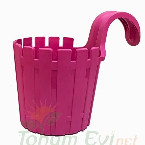 Poliwork Akasya Tekli Kolay Askı Antrasit Saksı - 1,50 L