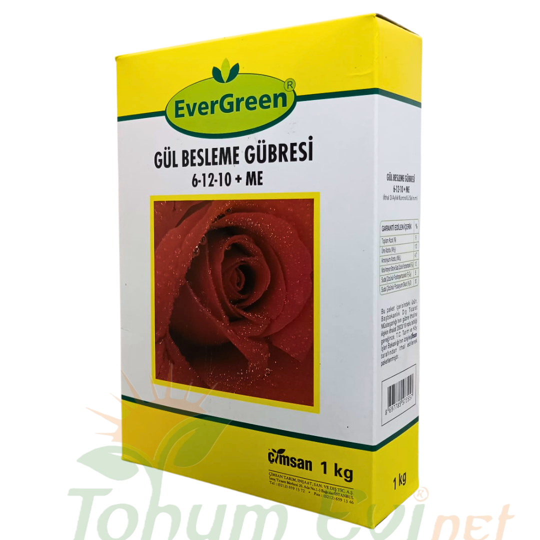 EverGreen Gül Besleme Gübresi 6-12-10+ME